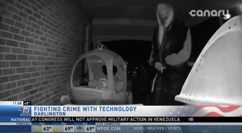 Burglary Stopped by Homeowner Canary Security Footage
